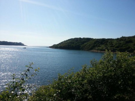 La pointe du Yaudet à droite et celle du Dourven.