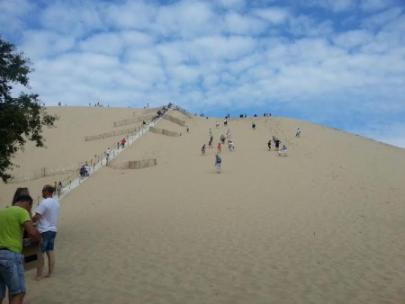 Le but du jeu est de grimper la dune.