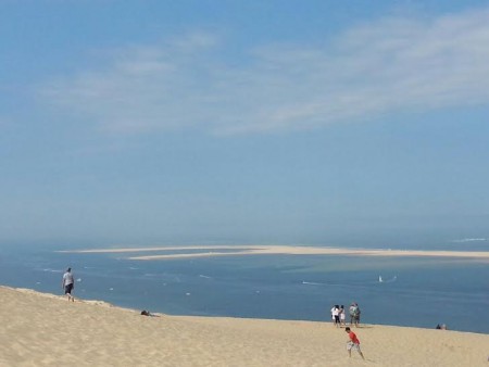 Depuis la dune, vue sur le banc d'Arguin.