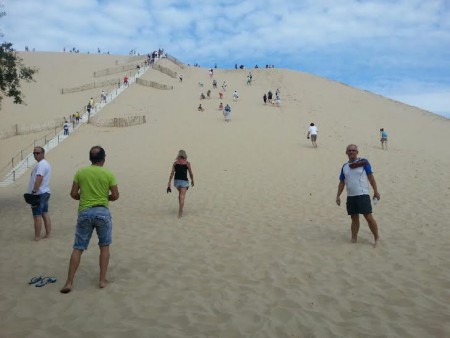 Avant d'attaquer la dune.