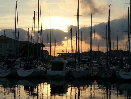 Le port de plaisance de Capbreton.