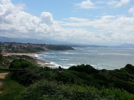 La côte Basque en direction de St Jean de Luz.
