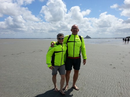 Le 4 juin 2014, traversée de la baie du Mont St Michel.