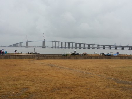 Le magnifique pont de St Nazaire, côté St Brévin les Pins.