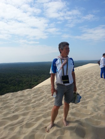 Au sommet de la dune du Pyla.